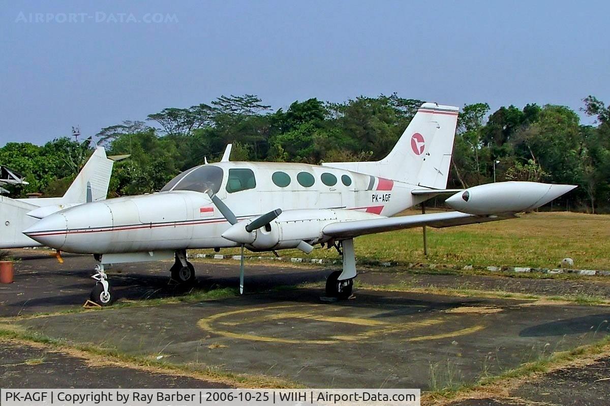 PK-AGF, 1969 Cessna 402A C/N 402A-0047, Cessna 402A Businessliner [402A-0047] Jakarta-Halim Perdanakusuma Int~PK 25/10/2006