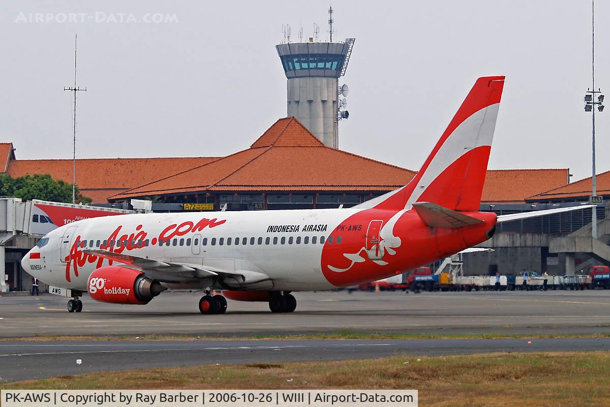 PK-AWS, 1990 Boeing 737-3S1 C/N 24856, Boeing 737-3S1 [24856] (Air Asia) Jakarta-Soekarno Hatta Int~PK 26/10/2006