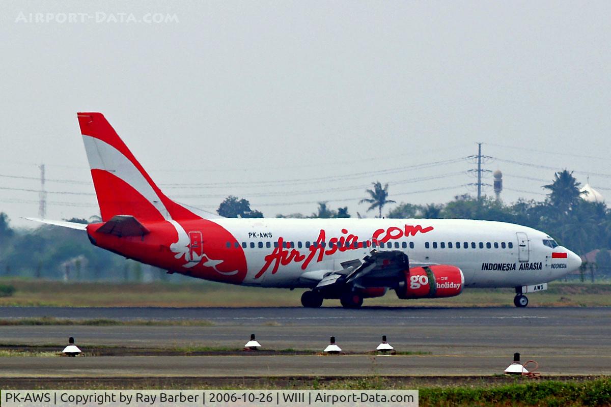 PK-AWS, 1990 Boeing 737-3S1 C/N 24856, Boeing 737-3S1 [24856] (Air Asia) Jakarta-Soekarno Hatta Int~PK 26/10/2006