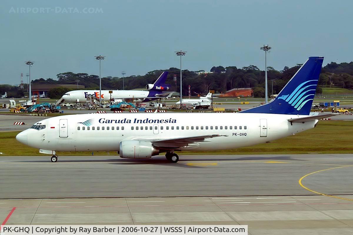 PK-GHQ, 1997 Boeing 737-34S(BDSF) C/N 29108, Boeing 737-34S [29108] (Garuda Indonesia) Singapore-Changi~9V 27/10/2006
