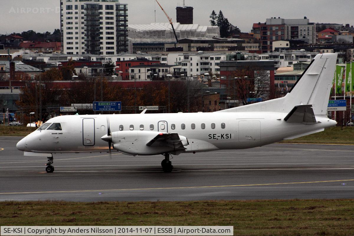 SE-KSI, 1991 Saab 340B C/N 340B-223, Lining up runway 30.