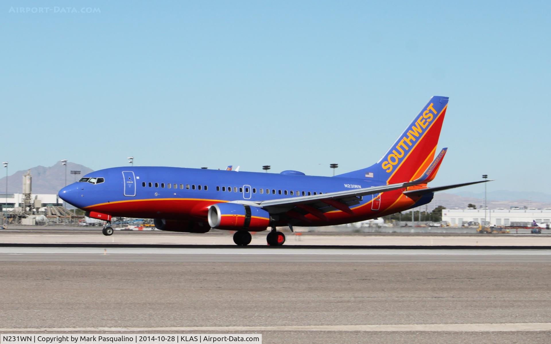 N231WN, 2006 Boeing 737-7H4 C/N 32499, Boeing 737-700