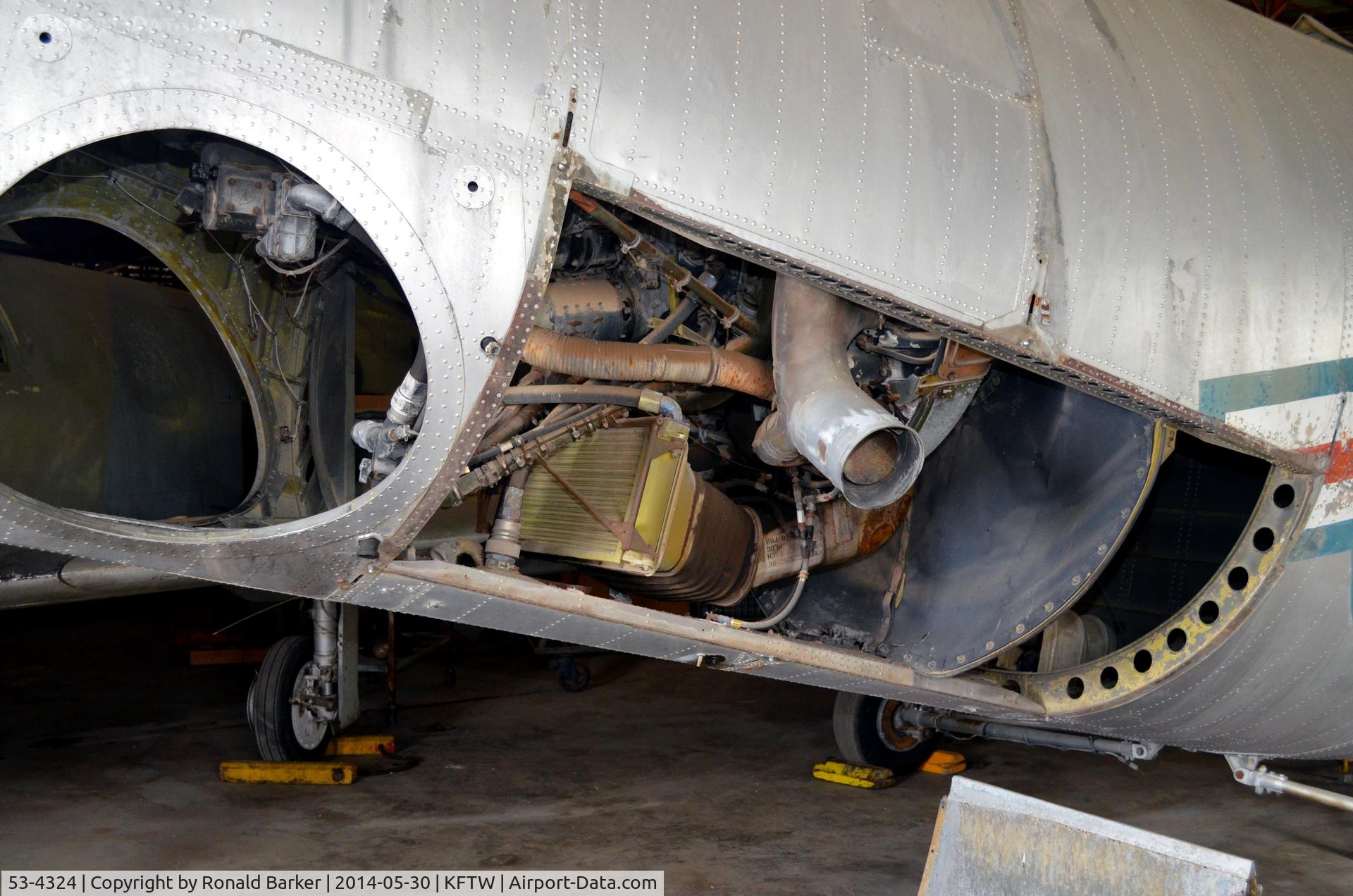 53-4324, 1953 Piasecki CH-21B Workhorse C/N B.74, Engine ducting, Vintage Flying Museum