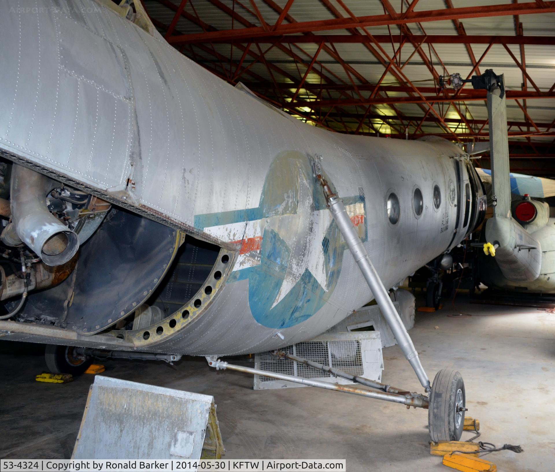 53-4324, 1953 Piasecki CH-21B Workhorse C/N B.74, Engine ducting, Vintage Flying Museum