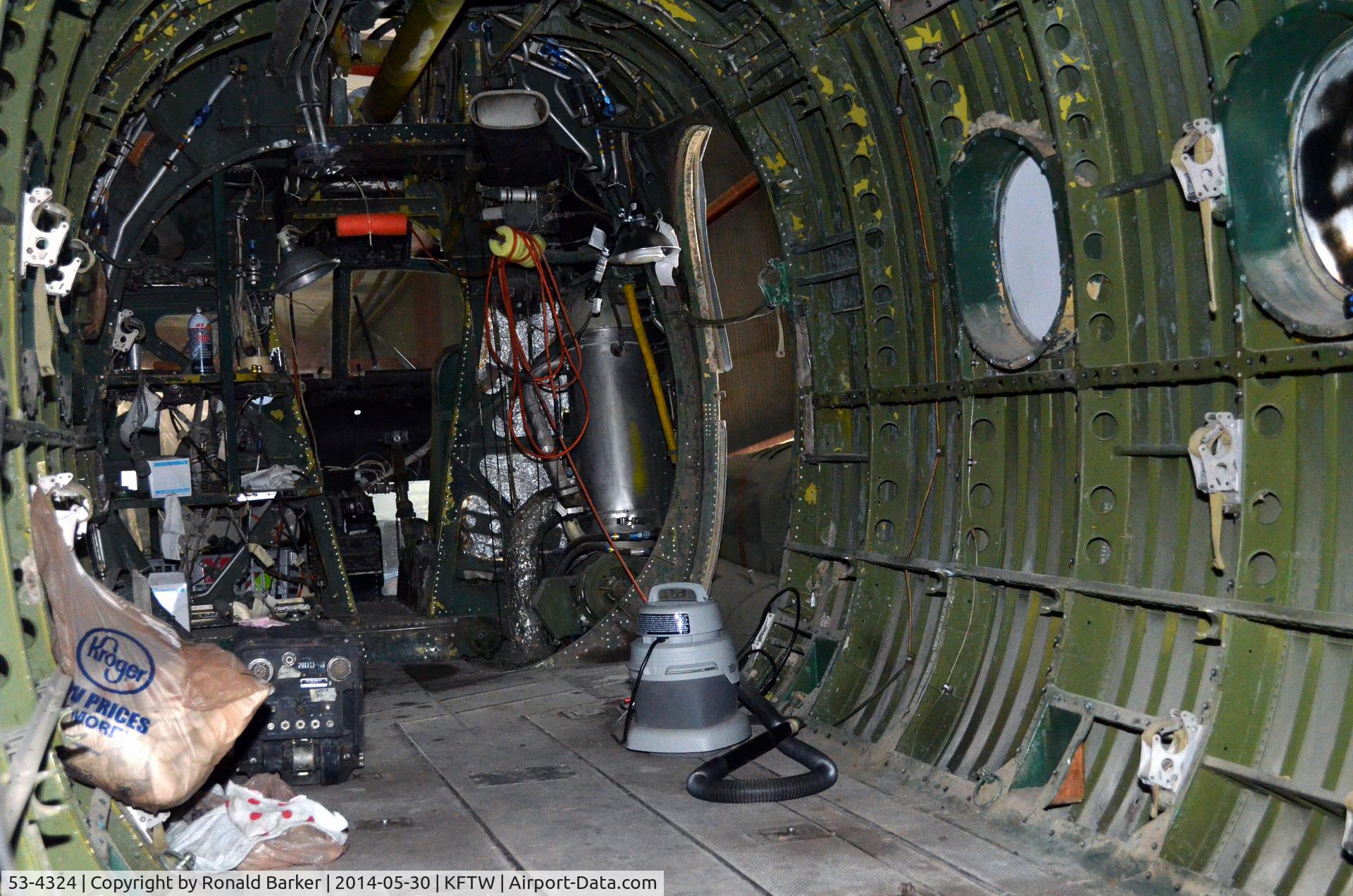 53-4324, 1953 Piasecki CH-21B Workhorse C/N B.74, Inside aircraft Vintage Flying Museum