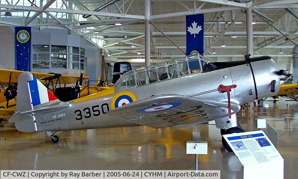 CF-CWZ, 1939 North American NA-64 Yale C/N 64-2206, CF-CWZ   North American NA-64 Yale Mk.1 [64-2206] (Canadian Warplane Heritage) Hamilton~C 24/06/2005