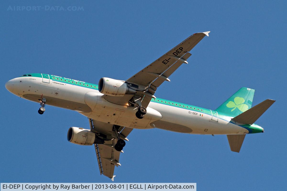 EI-DEP, 2005 Airbus A320-214 C/N 2542, Airbus A320-214 [2542] (Aer Lingus) Home~G 01/08/2013. On approach 27R.