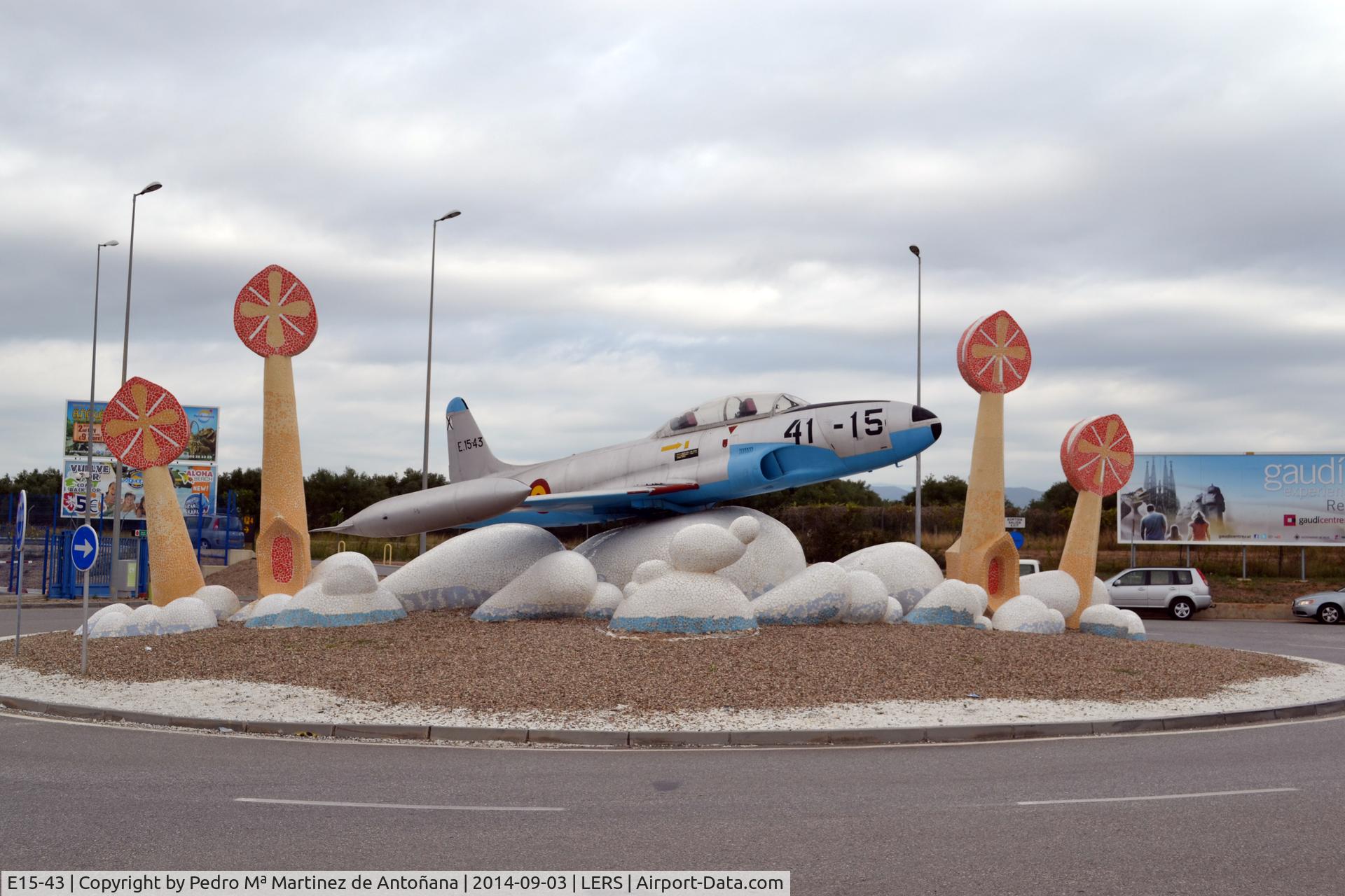 E15-43, 1957 Lockheed T-33A Shooting Star C/N 580-1306, Aeropuerto de Reus - España