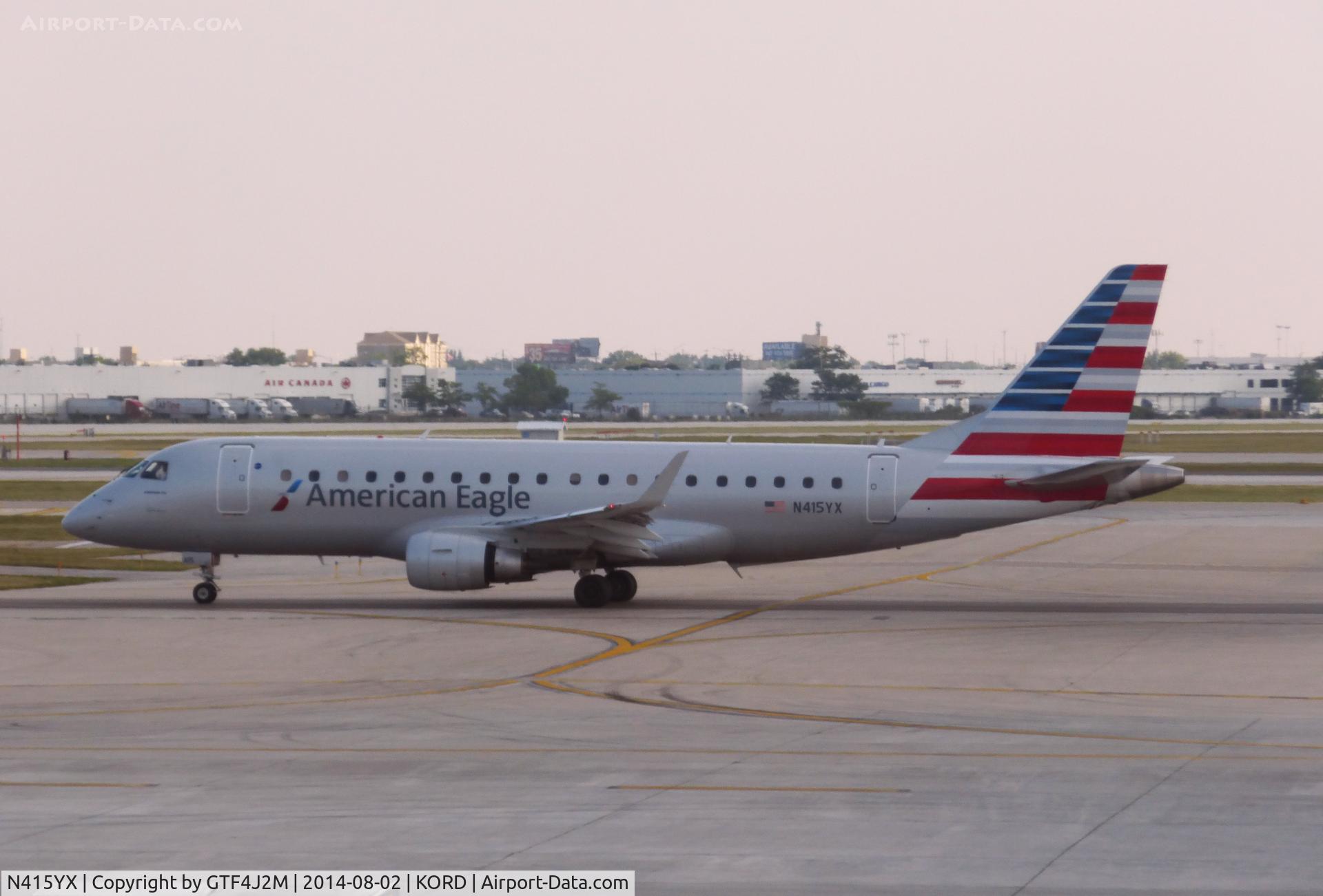 N415YX, 2013 Embraer 175LR (ERJ-170-200LR) C/N 17000378, N415YX  American Eagle AL Chicago 2.8.14