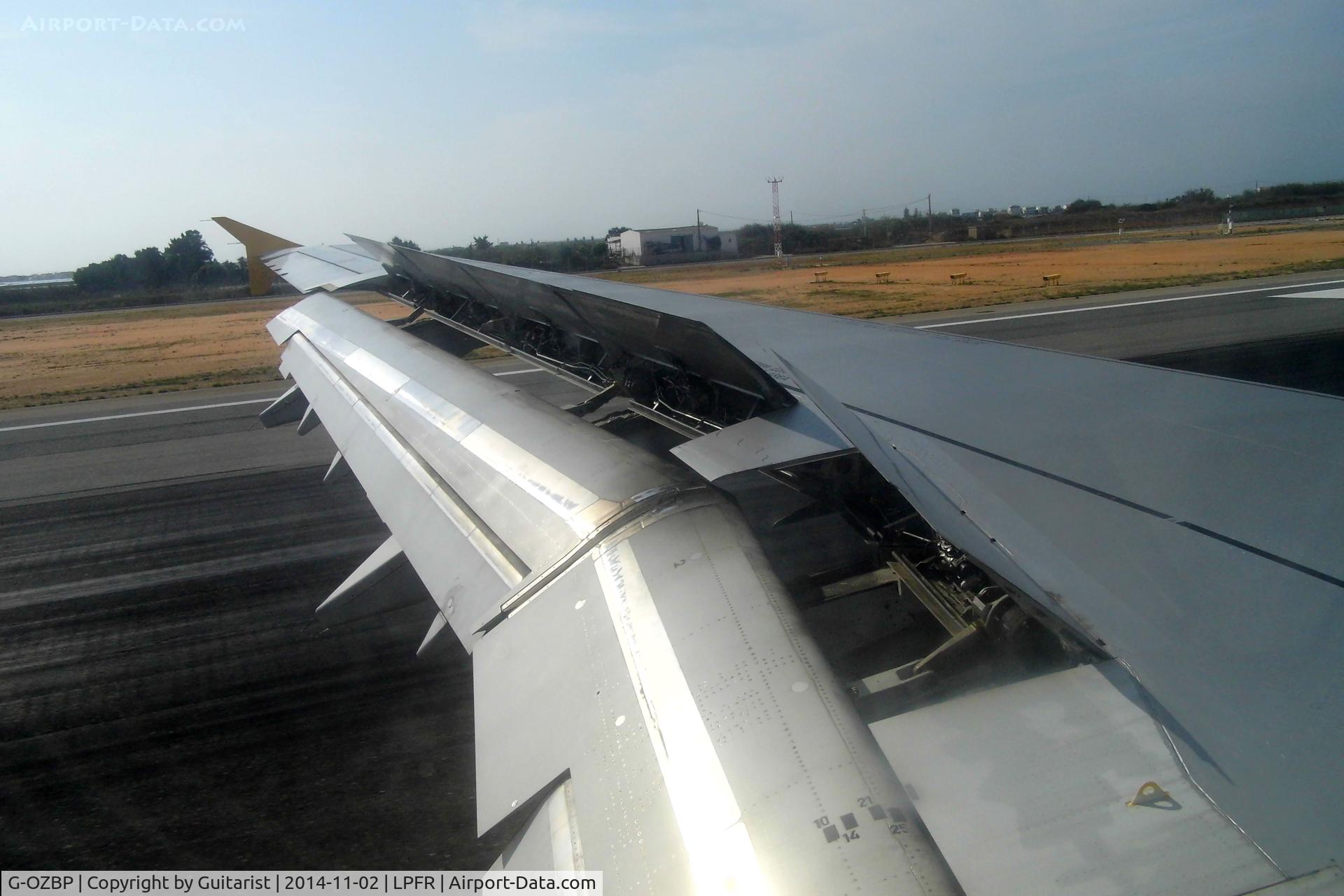 G-OZBP, 2001 Airbus A321-231 C/N 1433, Showing her underwear at Faro.