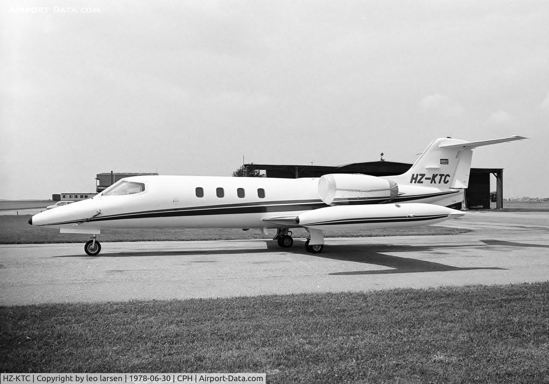 HZ-KTC, 1978 Learjet 35A C/N 35A-147, Copenhagen 30.6. 1978