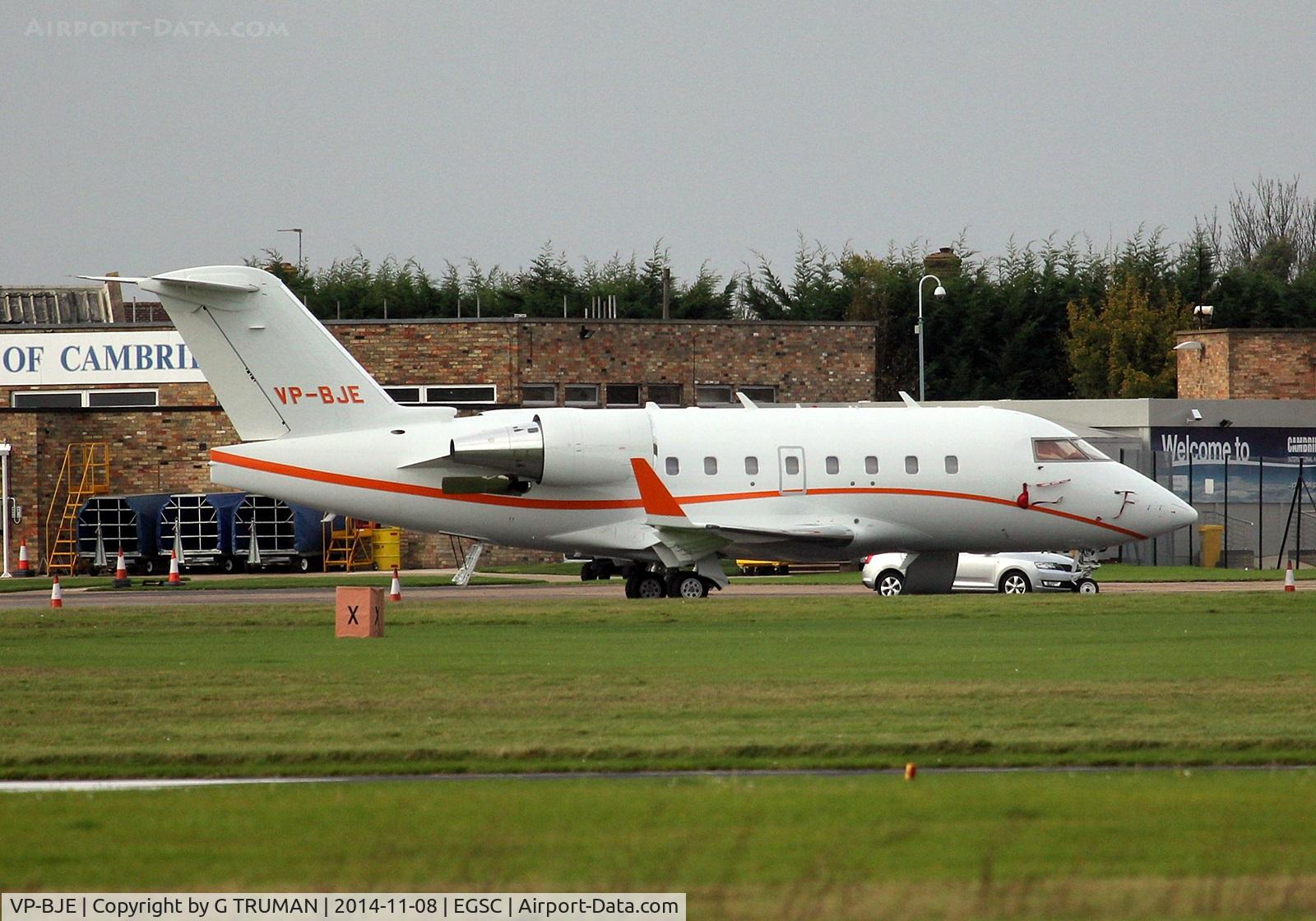 VP-BJE, 2005 Bombardier Challenger 604 (CL-600-2B16) C/N 5605, Visiting Cambridge, preparing for departure