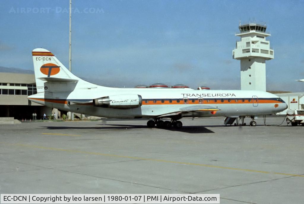 EC-DCN, 1965 Sud Aviation SE-210 Caravelle 10R C/N 199, Palma de Mallorca 7.1.80