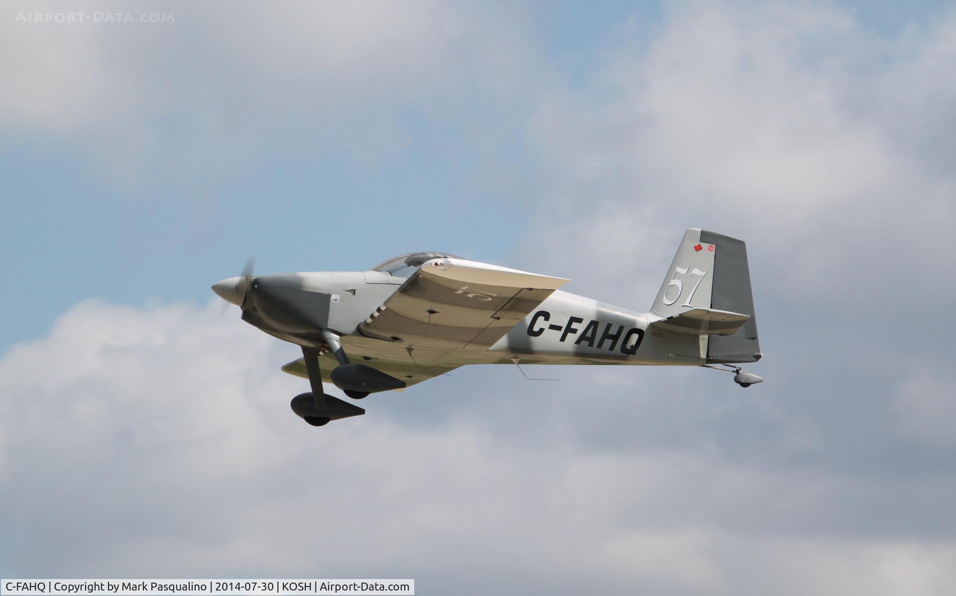 C-FAHQ, 2008 Vans RV-7 C/N 71082, Vans RV-7