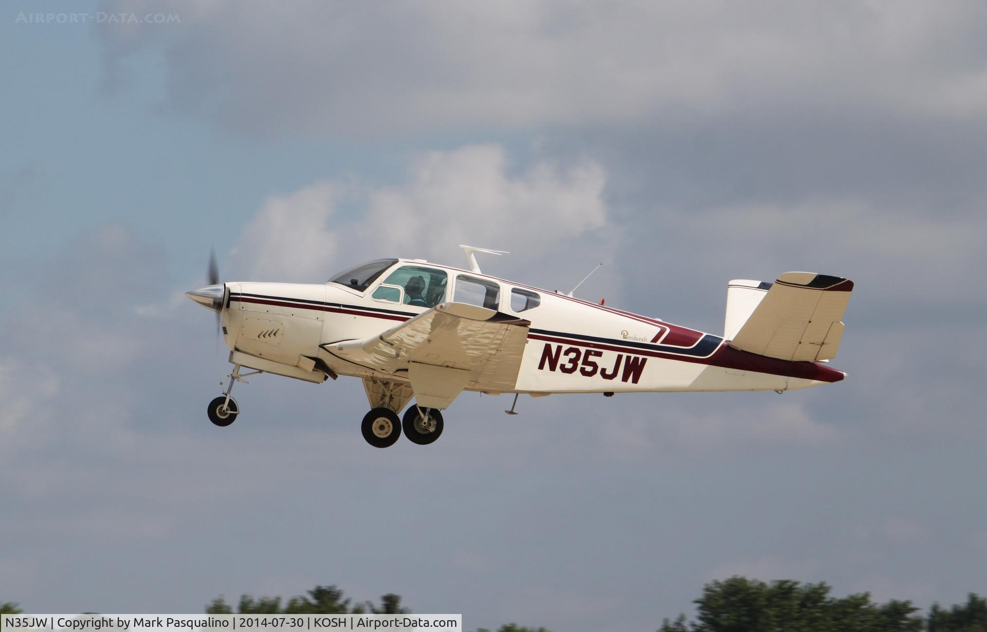 N35JW, 1959 Beech K35 Bonanza C/N D-5872, Beech K35