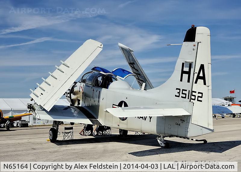 N65164, 1955 Douglas EA-1E Skyraider AD-5W C/N 55-471DH, Sun-N-Fun 2014