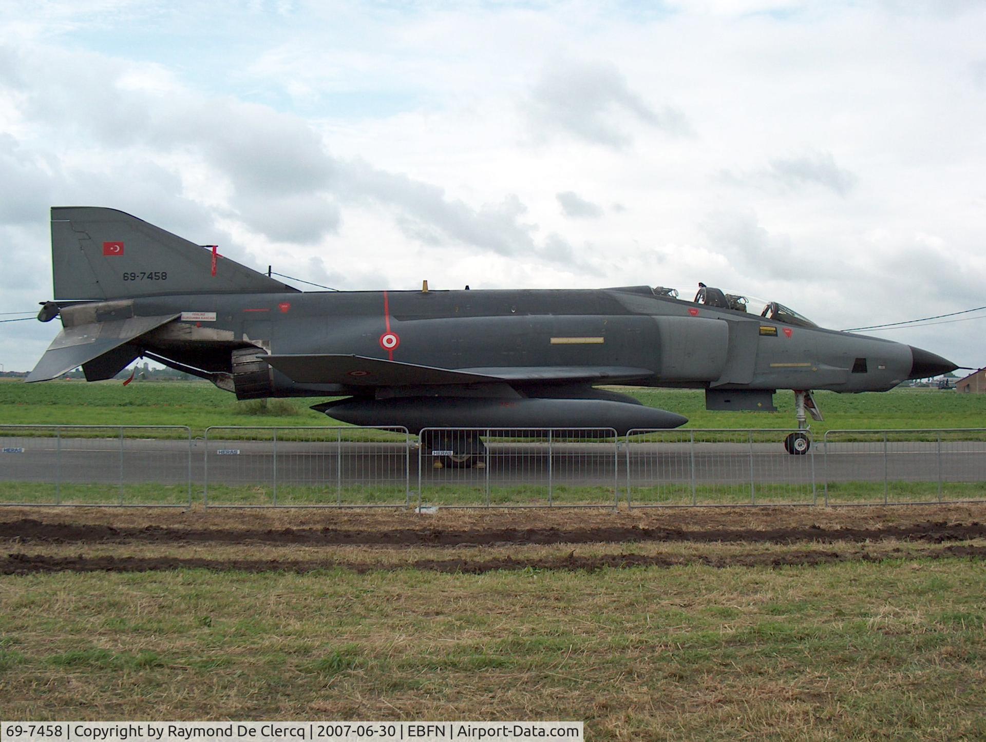 69-7458, 1969 McDonnell Douglas RF-4E Phantom II C/N 3979, Koksijde Airshow on 30-6-2007.