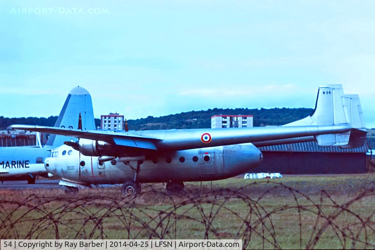 54, Nord N-2501F Noratlas C/N 54, Nord N.2501 Noratlas [2501-54] (French Air Force) Nancy-Essey~F 23/09/1984. From a slide.