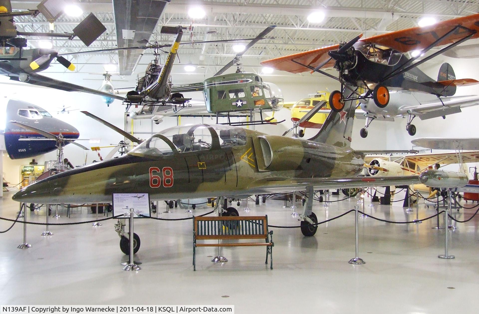 N139AF, 1985 Aero L-39C Albatros C/N 533526, Aero L-39C Albatros at the Hiller Aviation Museum, San Carlos CA