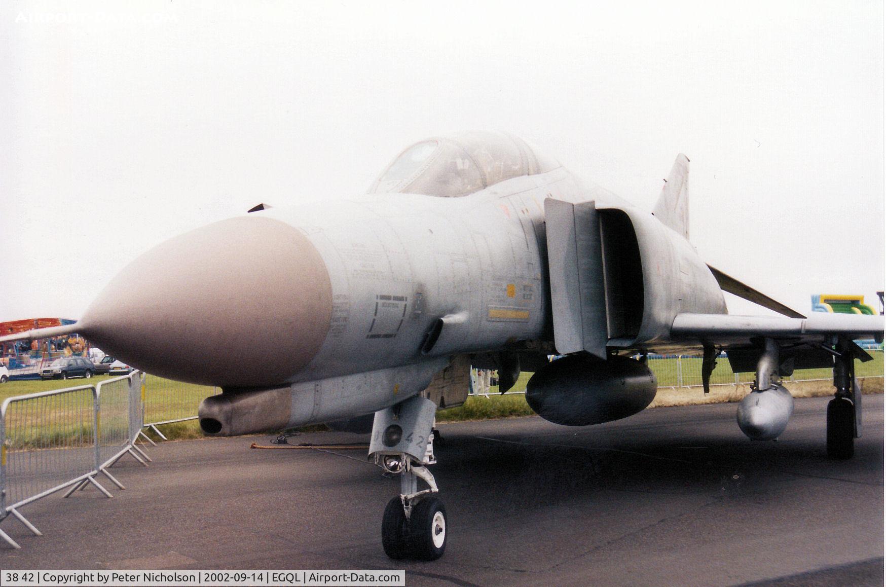38 42, 1972 McDonnell Douglas F-4F Phantom II C/N 4731, This German Air Force F-4F Phantom, callsign Baron 2, of JG-71 was on display at the 2002 RAF Leuchars Airshow.