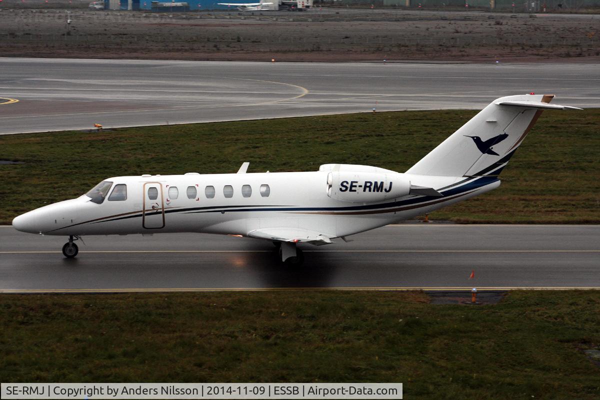 SE-RMJ, 2007 Cessna 525B CitationJet CJ3 C/N 525B-0183, H-Bird Aviation Services AB logo on tail.