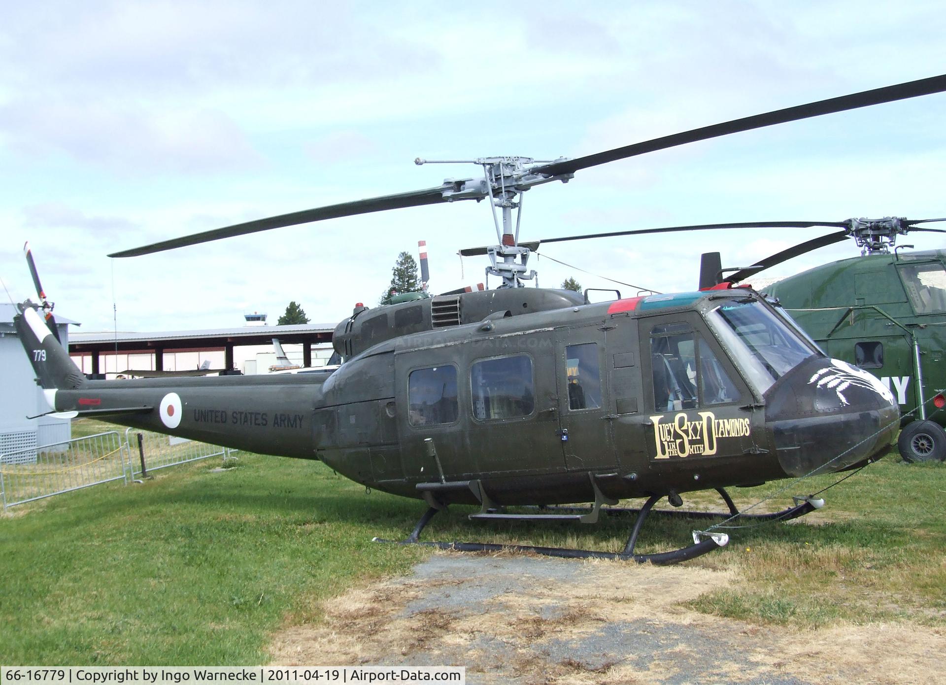 66-16779, 1966 Bell UH-1H Iroquois C/N 8973, Bell UH-1H Iroqouis at the Pacific Coast Air Museum, Santa Rosa CA