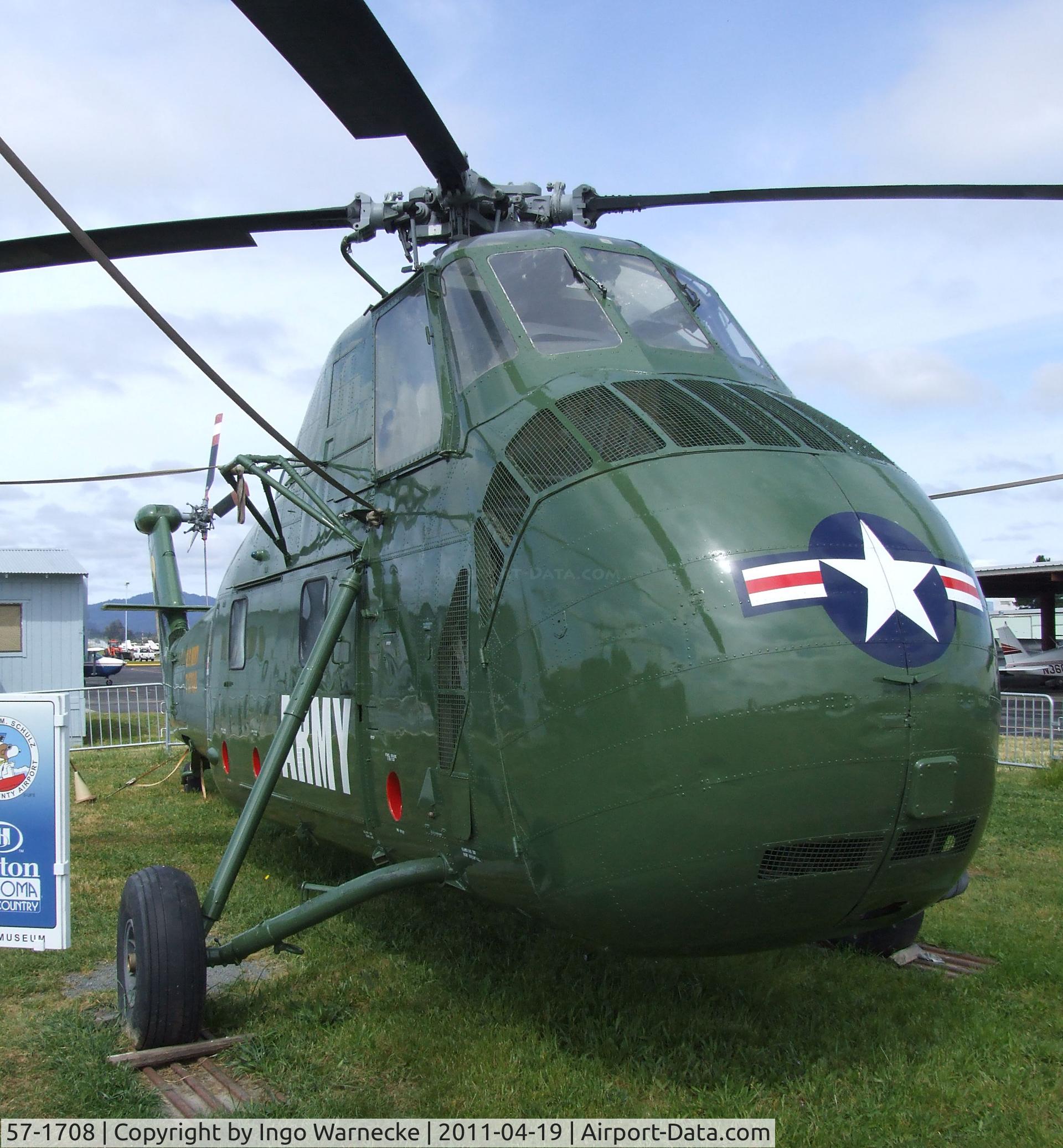 57-1708, 1957 Sikorsky CH-34C Choctaw C/N 58-868, Sikorsky CH-34C Choctaw at the Pacific Coast Air Museum, Santa Rosa CA