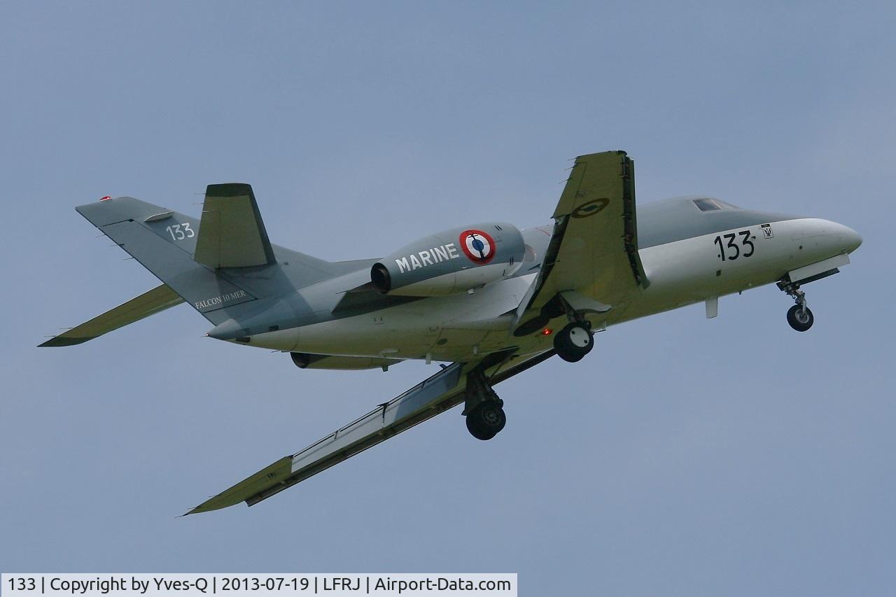 133, 1978 Dassault Falcon 10MER C/N 133, French Navy Dassault Falcon 10 MER, Training flight, Landivisiau Naval Air Base (LFRJ)