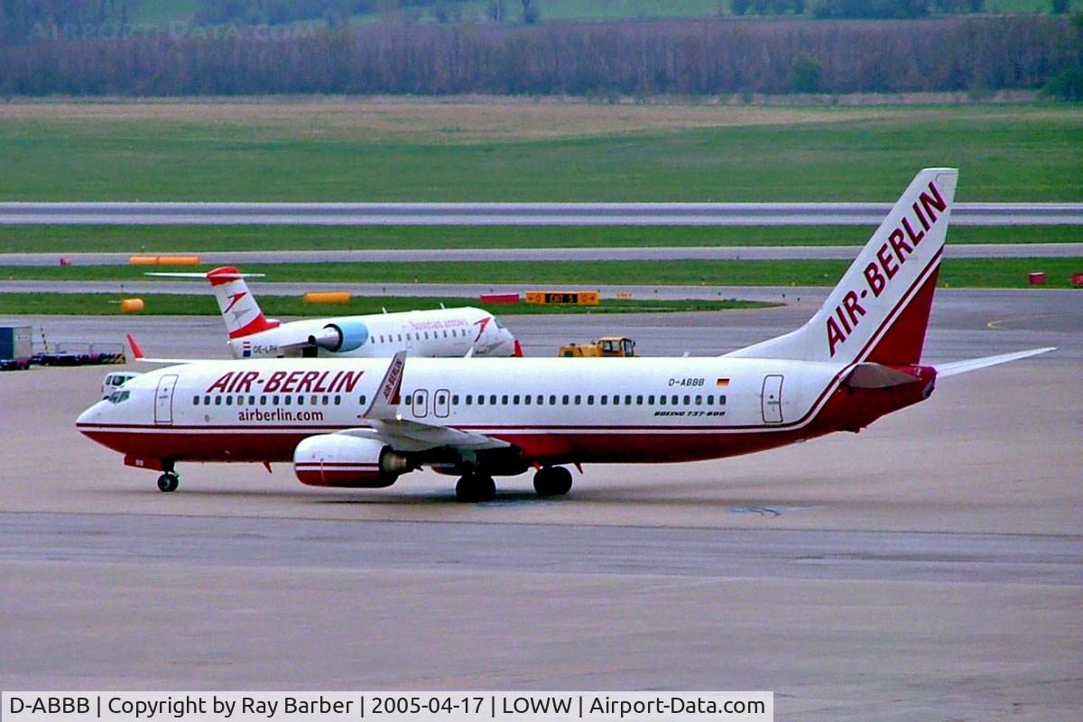 D-ABBB, 2001 Boeing 737-86J C/N 32624, B737-86J [32624] (Air Berlin) Vienna-Schwechat~OE 17/04/2005