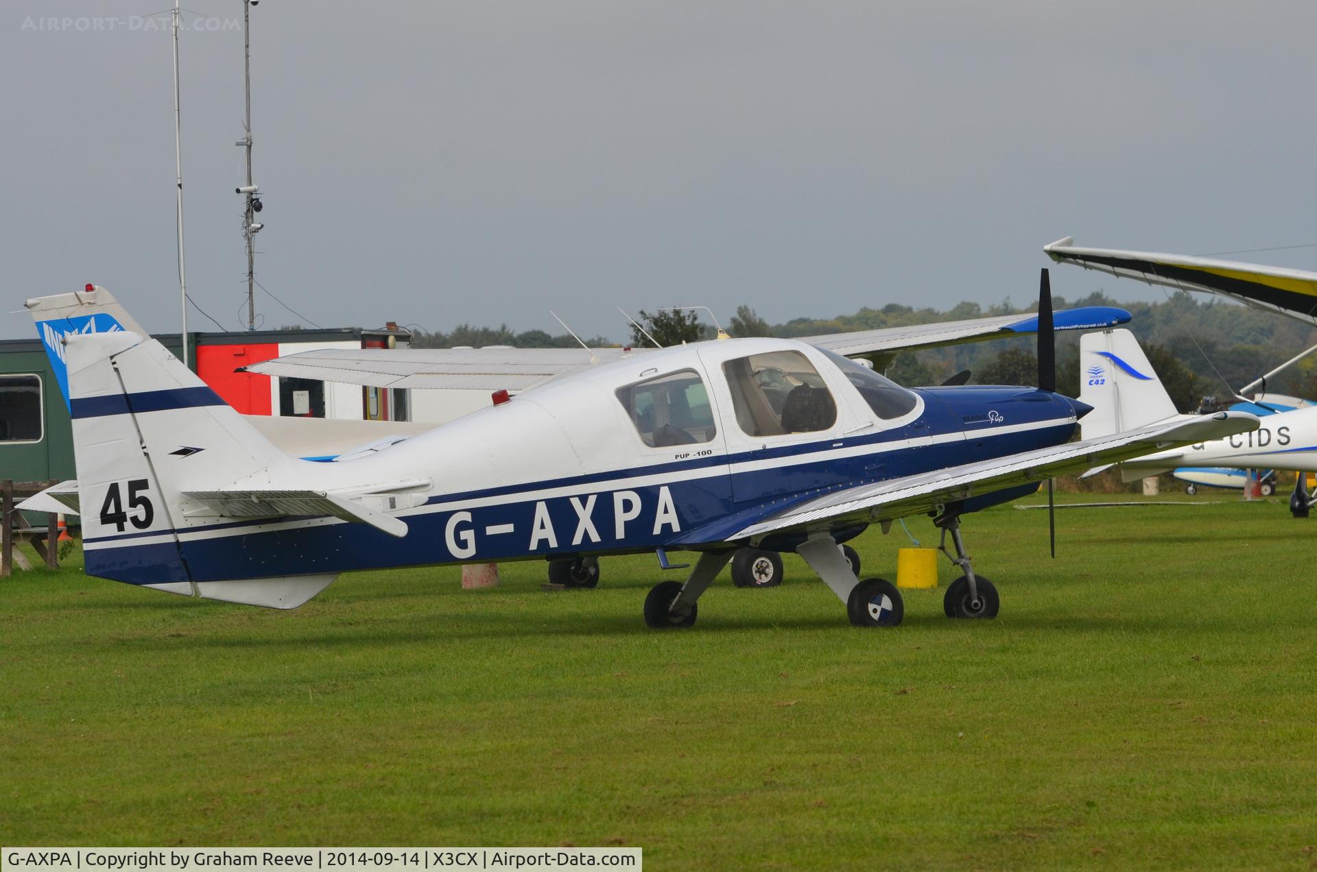 G-AXPA, 1969 Beagle B-121 Pup Series 1 (Pup 100) C/N B121-116, Parked at Northrepps.