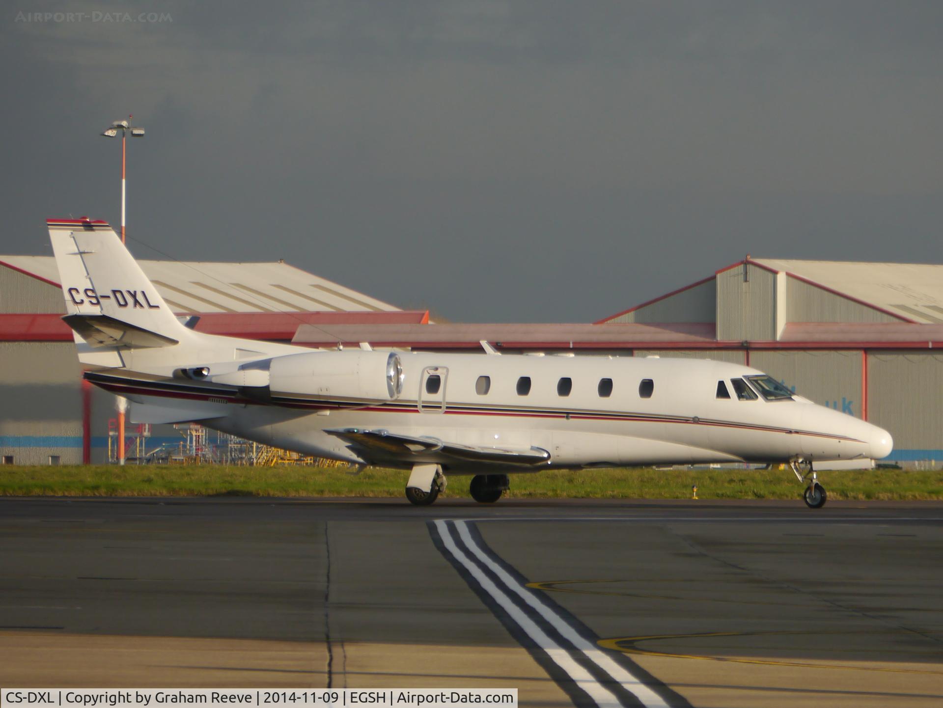 CS-DXL, 2006 Cessna 560XL Citation Excel C/N 560-5640, Just landed.