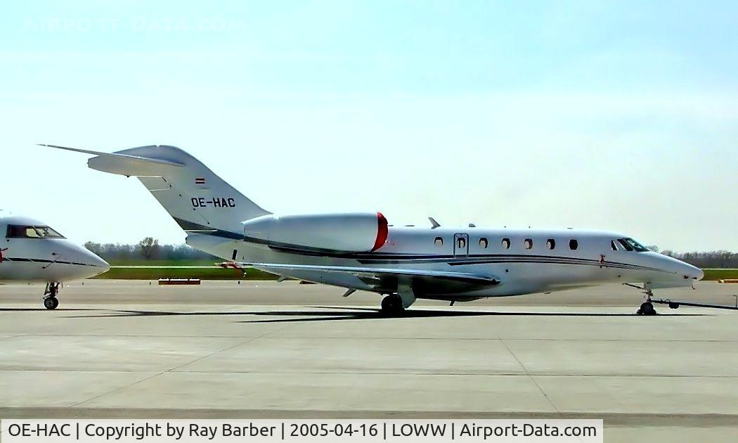OE-HAC, 2004 Cessna 750 Citation X Citation X C/N 750-0232, Cessna Citation X [750-0232] Vienna-Schwechat~OE 16/04/2005
