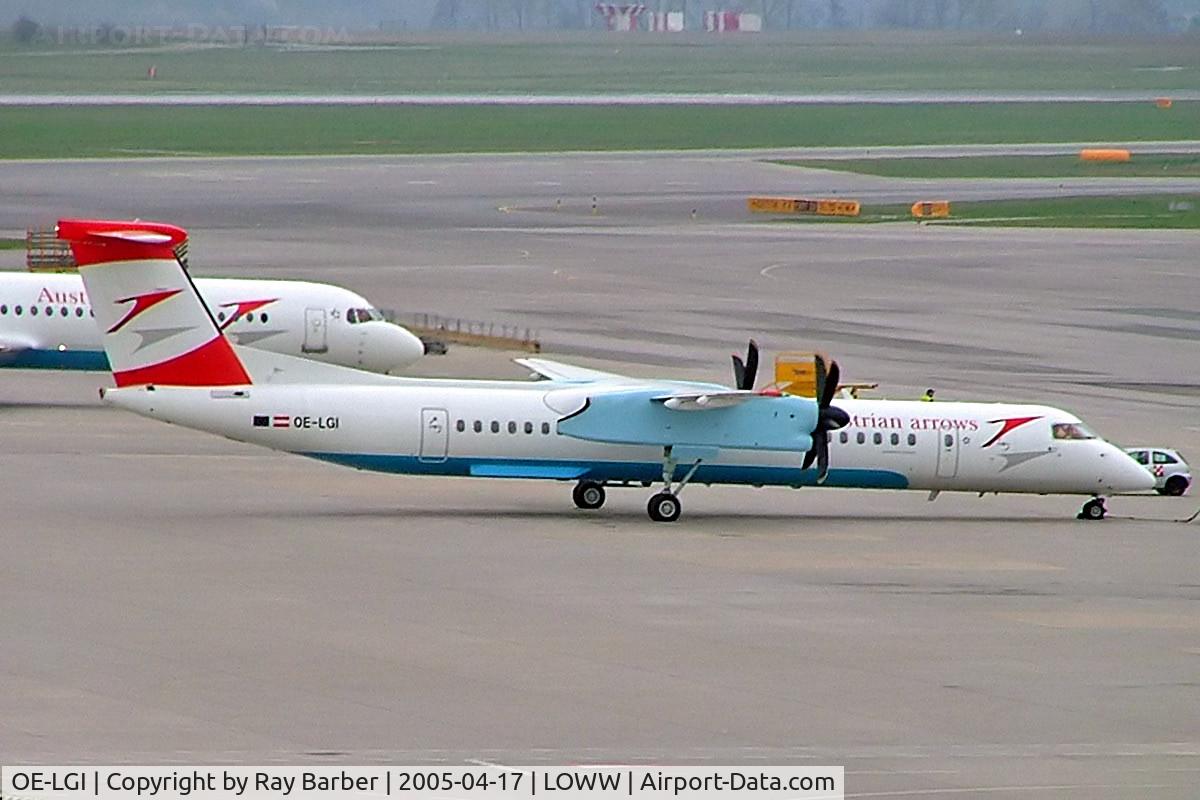OE-LGI, 2004 De Havilland Canada DHC-8-402Q Dash 8 C/N 4100, De Havilland Canada DHC-8Q-402 Dash 8 [4100] (Austrian Arrows) Vienna-Schwechat~OE 17/04/2005