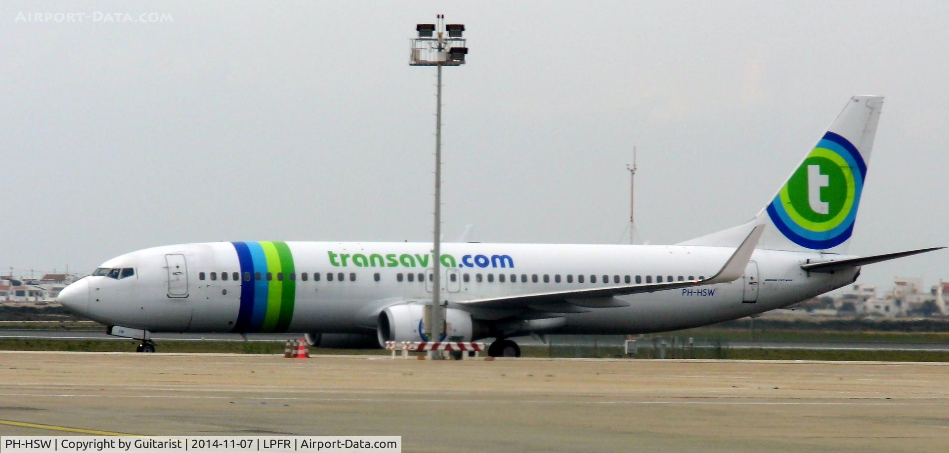 PH-HSW, 2009 Boeing 737-8K2 C/N 37160, At Faro Airport