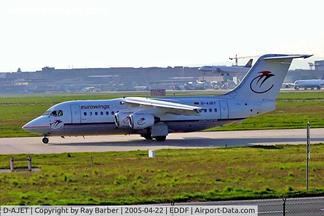 D-AJET, 1991 British Aerospace BAe.146-200 C/N E2201, BAe 146-200 [E2201] (EuroWings) Frankfurt~D 22/04/2005