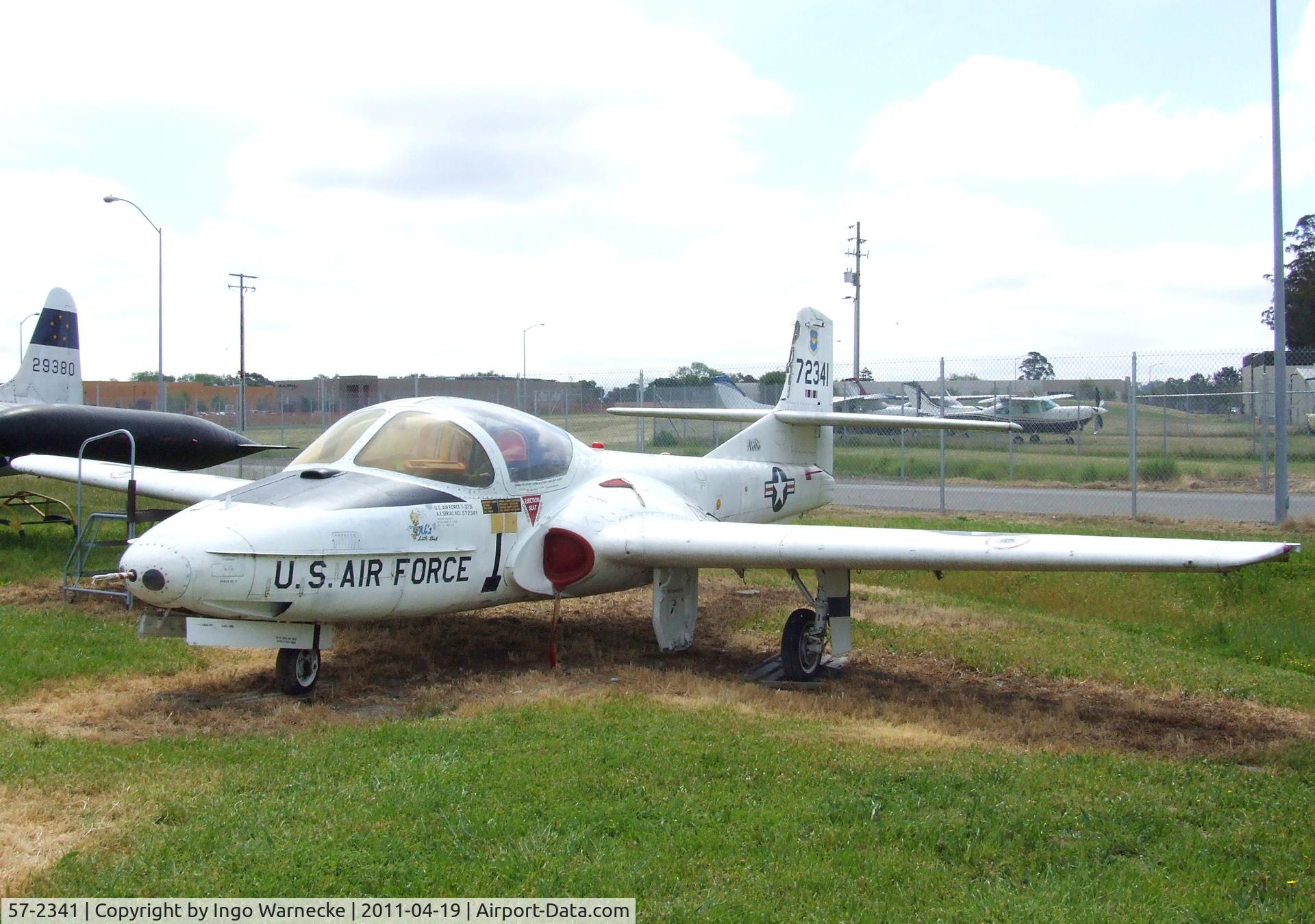 57-2341, 1957 Cessna T-37B Tweety Bird C/N 40274, Cessna T-37B at the Pacific Coast Air Museum, Santa Rosa CA