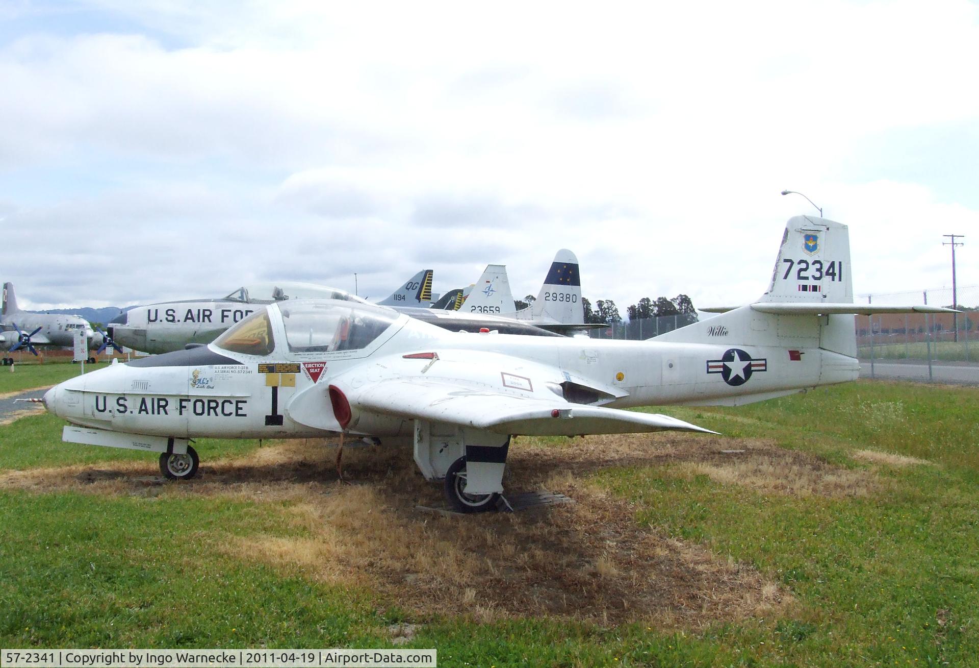 57-2341, 1957 Cessna T-37B Tweety Bird C/N 40274, Cessna T-37B at the Pacific Coast Air Museum, Santa Rosa CA