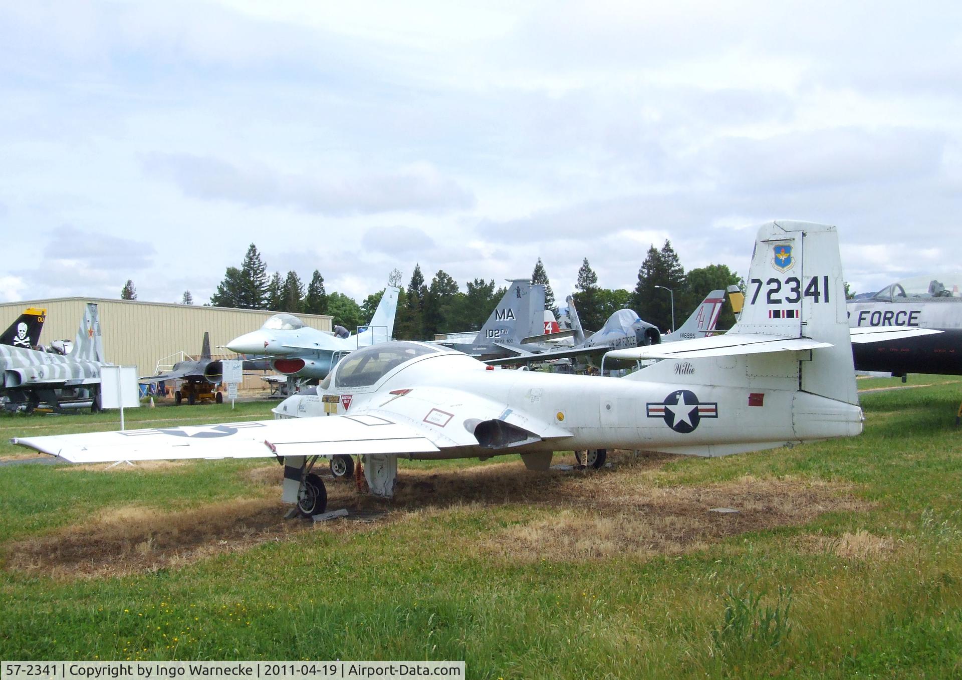 57-2341, 1957 Cessna T-37B Tweety Bird C/N 40274, Cessna T-37B at the Pacific Coast Air Museum, Santa Rosa CA