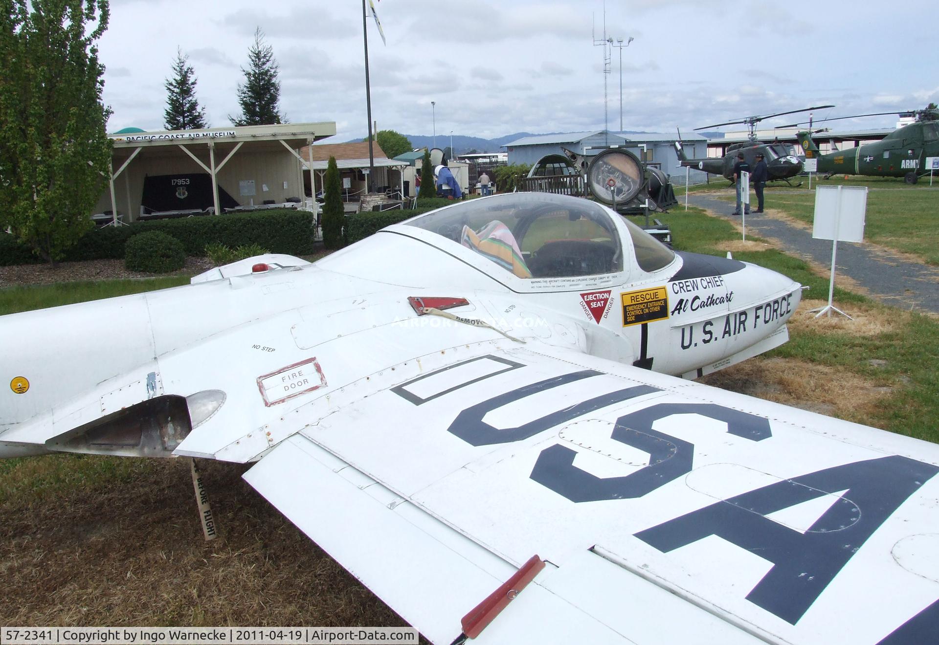 57-2341, 1957 Cessna T-37B Tweety Bird C/N 40274, Cessna T-37B at the Pacific Coast Air Museum, Santa Rosa CA