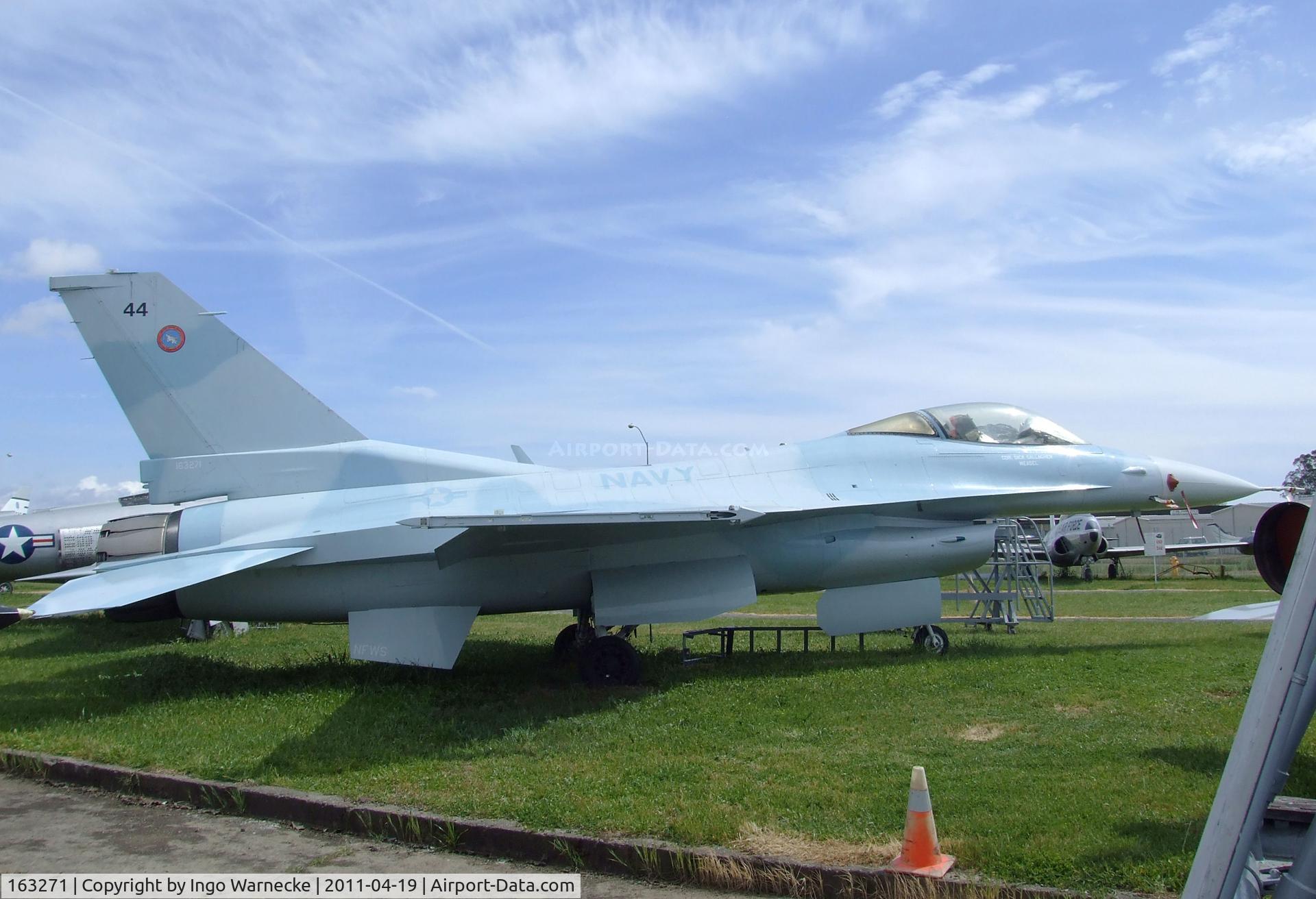 163271, General Dynamics F-16N Fighting Falcon C/N 3M-4, General Dynamics F-16N Fighting Falcon at the Pacific Coast Air Museum, Santa Rosa CA