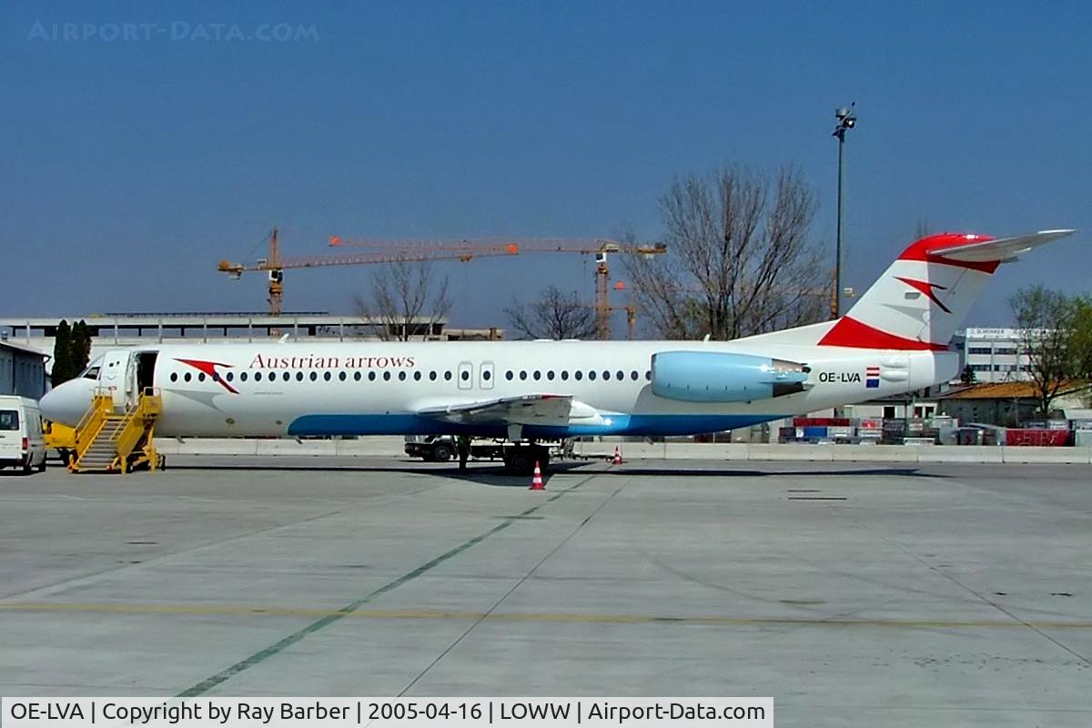 OE-LVA, 1994 Fokker 100 (F-28-0100) C/N 11490, Fokker F-100 [11490] (Austrian Arrows) Vienna-Schwechat~OE 16/04/2005