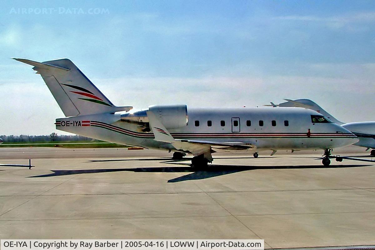 OE-IYA, 1999 Bombardier Challenger 604 (CL-600-2B16) C/N 5435, Canadair CL.604 Challenger [5435] Vienna-Schwechat~OE 16/04/2005