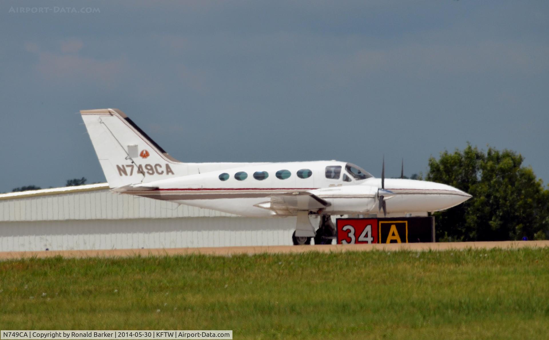N749CA, Cessna 421C Golden Eagle C/N 421C1239, Takeoff Meacham Field