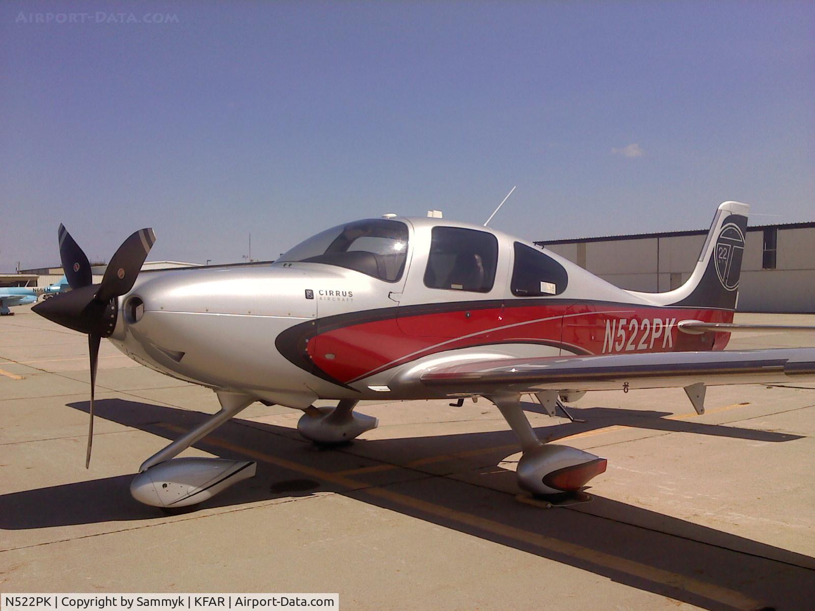 N522PK, 2012 Cirrus SR22T C/N 0321, This is a very nice SR-22T that stopped in at KFAR. It was a nice aircraft.