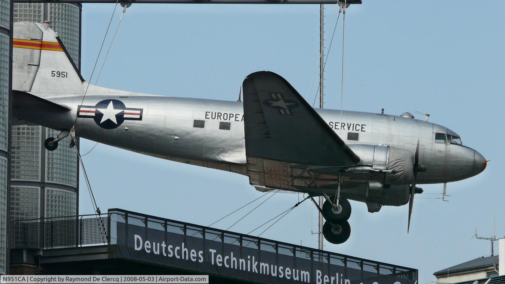 N951CA, 1945 Douglas C-47B-45-DK C/N 16954/34214, Technik museum Berlin.