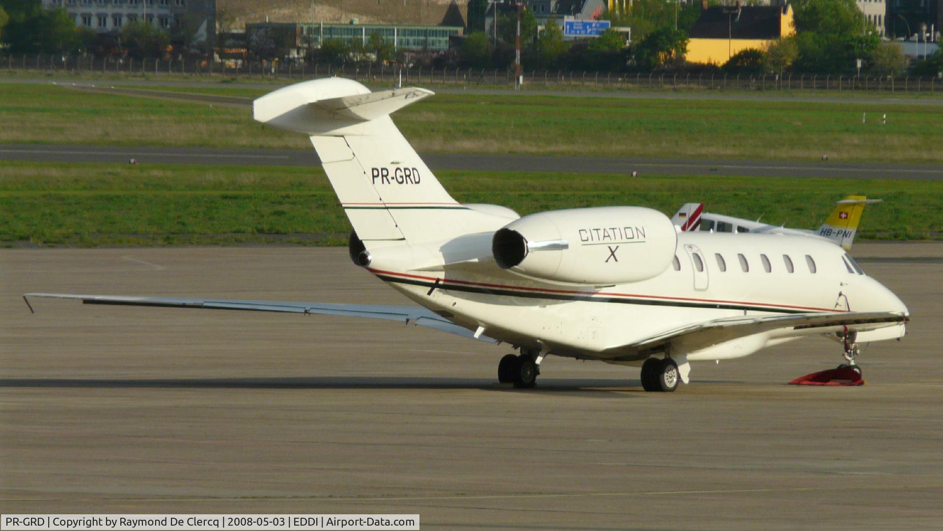 PR-GRD, 2000 Cessna 750 Citation X Citation X C/N 750-0112, At Berlin-Tempelhof.