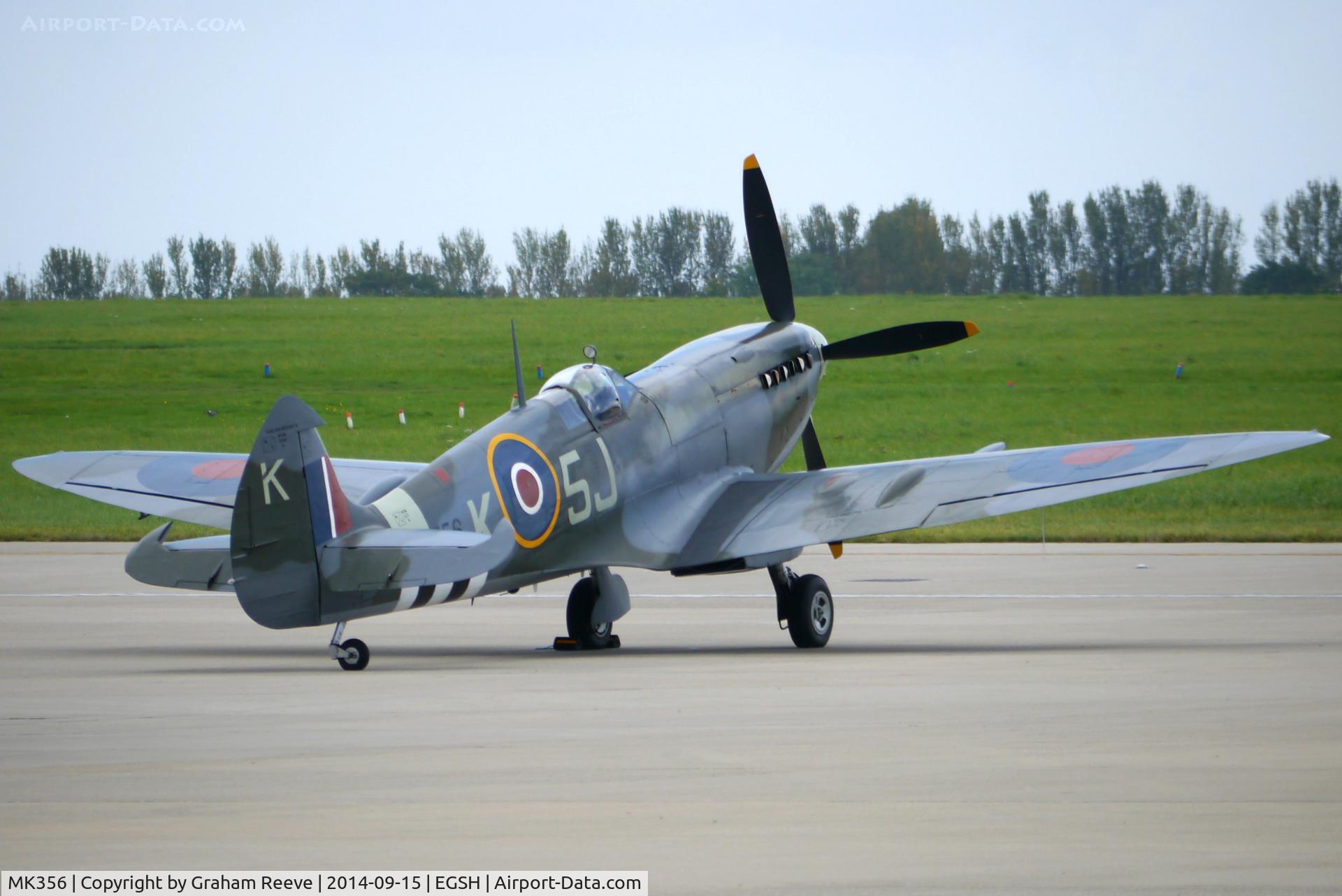 MK356, 1944 Supermarine 361 Spitfire LF.IXc C/N CBAF.IX.1561, Parked at Norwich.