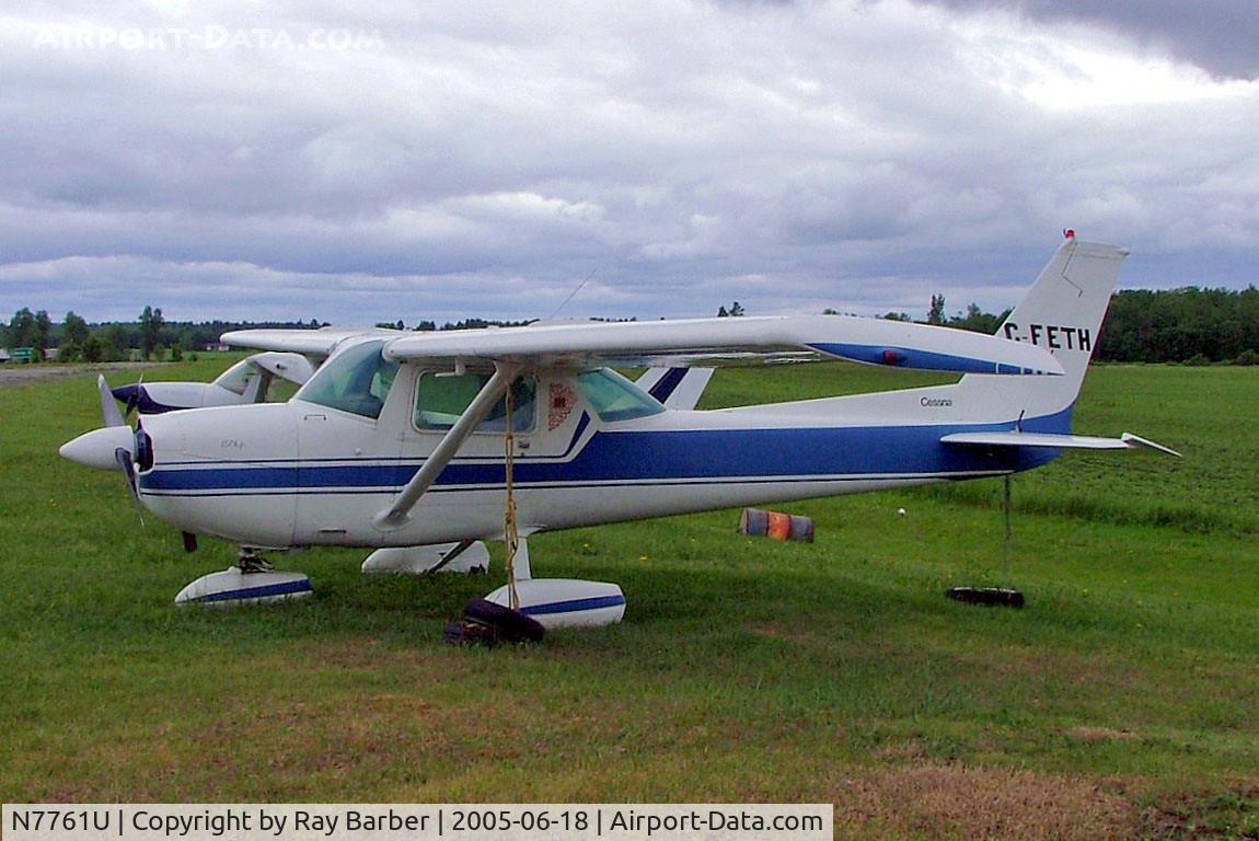 N7761U, 1976 Cessna 150M C/N 15077833, Cessna 150M [150-77833] Vankleek Hill~C 18/06/2005. Wears false marks of C-FETH. Stored next to Herbs Truck Stop on Route 417 Ontario.
