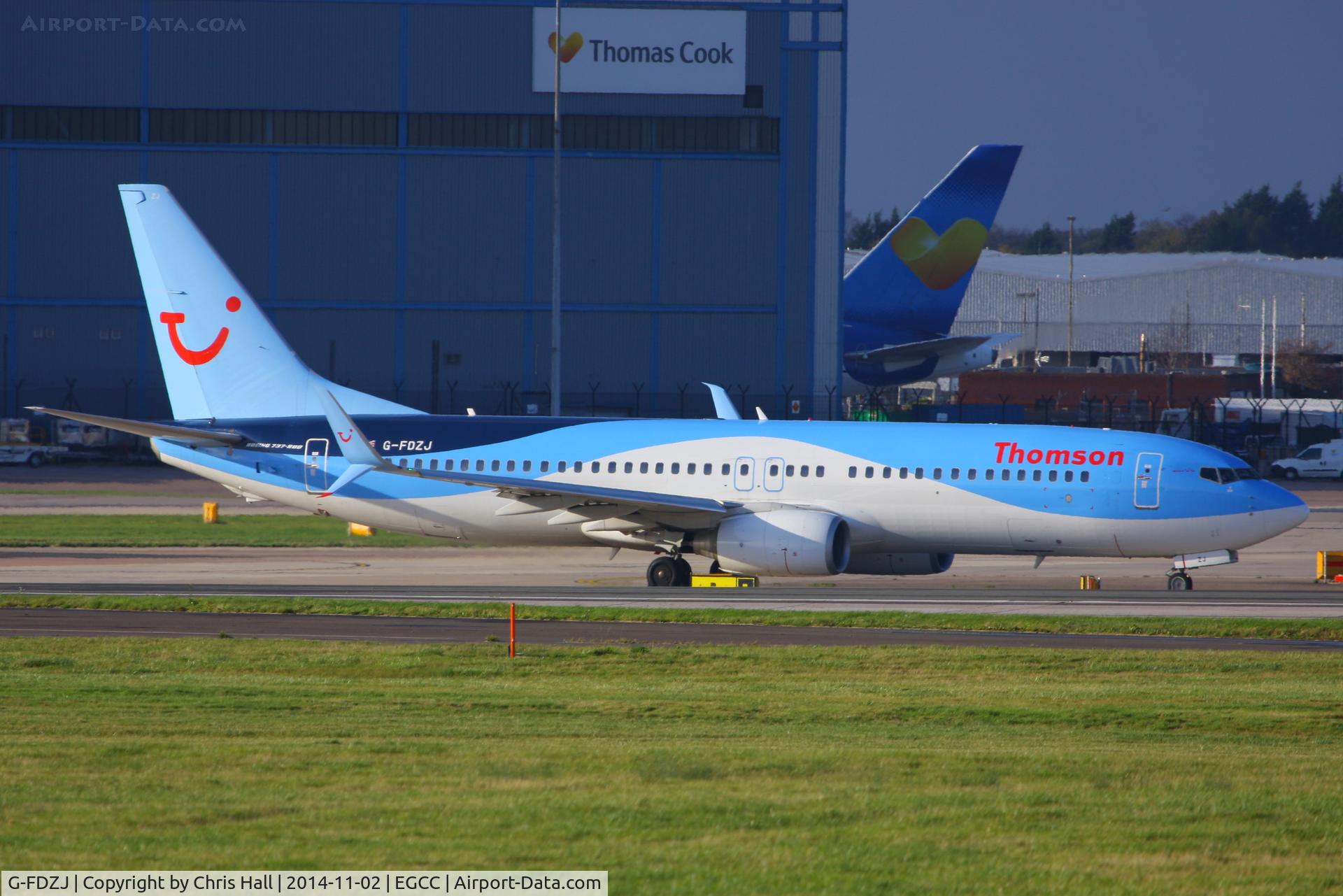 G-FDZJ, 2007 Boeing 737-8K5 C/N 34690, Thomson