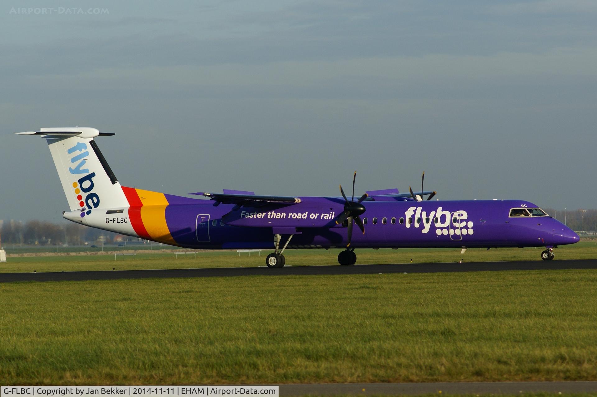 G-FLBC, 2009 De Havilland Canada DHC-8-402Q Dash 8 C/N 4257, Schiphol Polderbaan. New livery